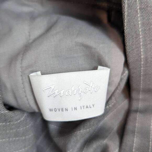 BOSS Hugo Boss Telana Pinstripe Trousers Gray & White Size 10 - Picture 6 of 14